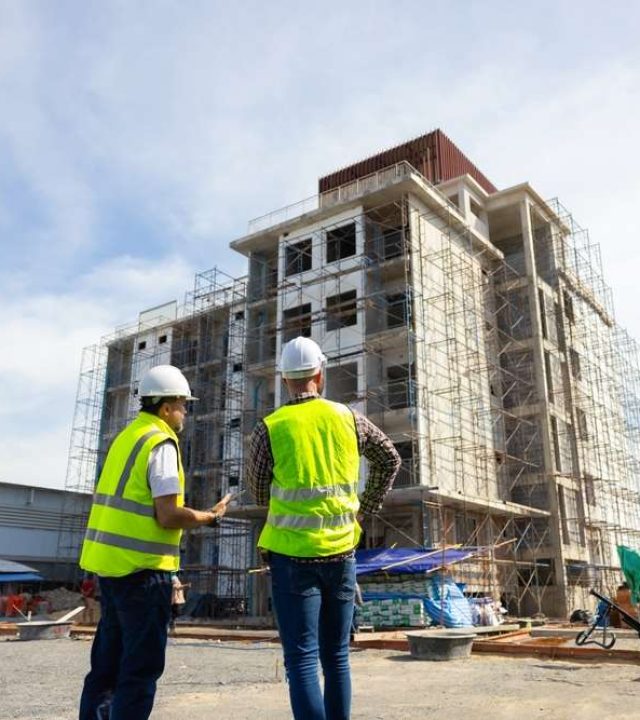 Back,View,Engineering,People,,Construction,Site.,Construction,Worker,Planning,And Back,View,Engineering,People,,Construction,Site.,Construction,Worker,Planning,And